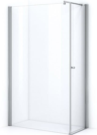 Zircon Essence Douchecabine | 120x70 cm Chroom Helder glas Draaideur Rechthoek