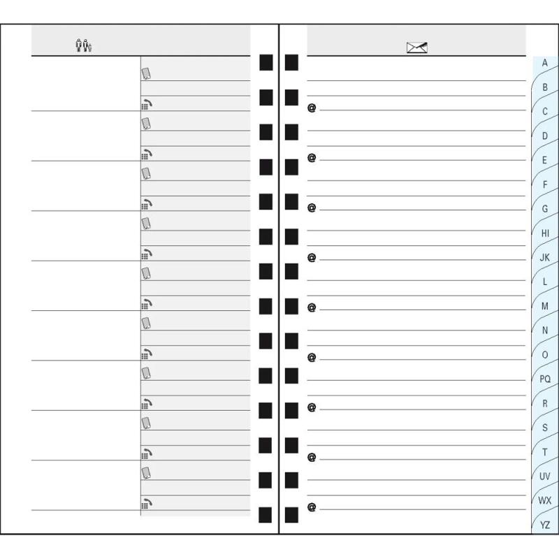 Carnet d'adresses Linicolor 9 x 16 cm - Coloris aléatoire