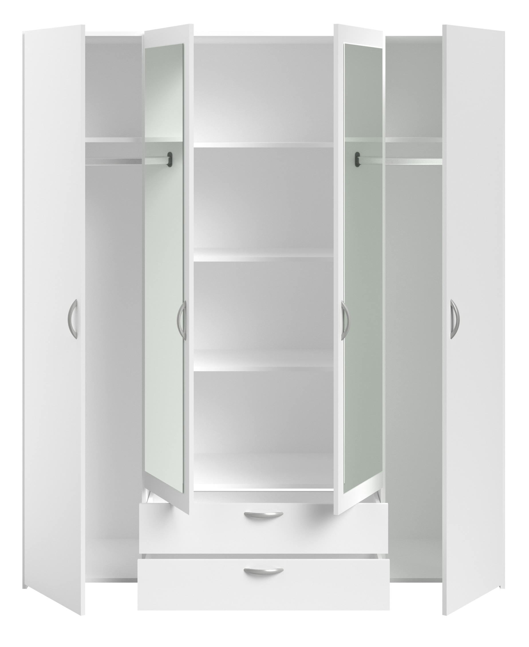 Parisot Kleiderschrank 4-türig 