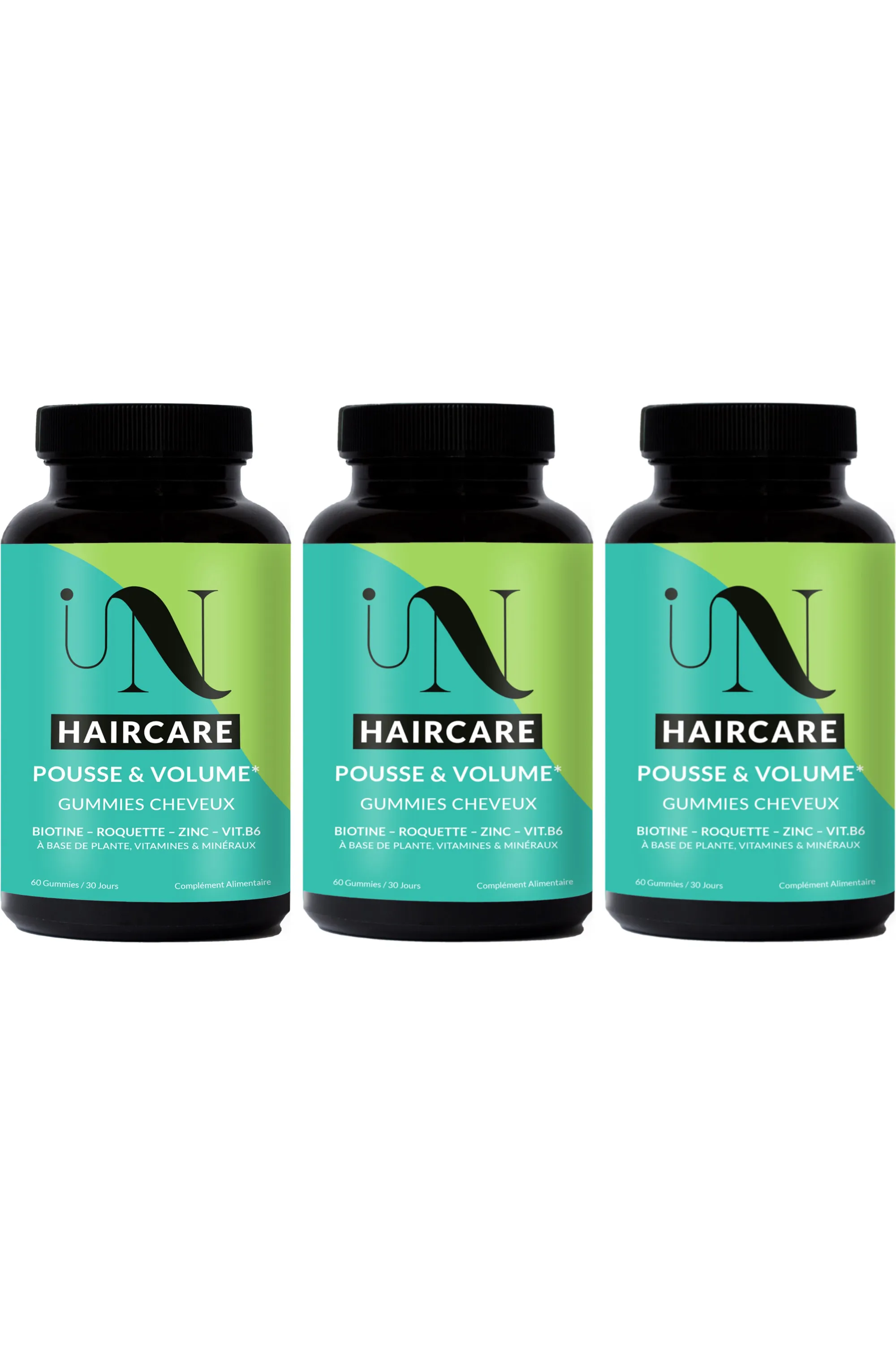 In Haircare Compléments alimentaires gummies cure pousse de cheveux-150 g