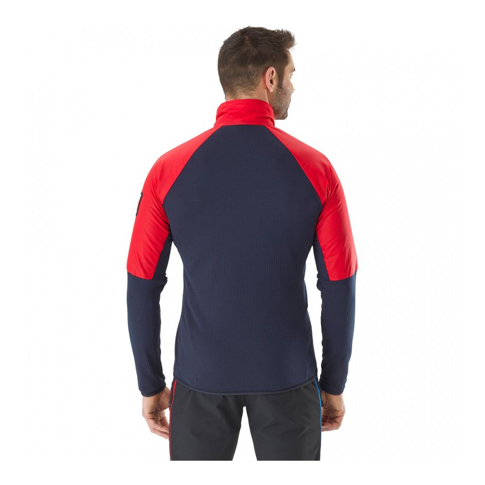 Millet TRILOGY ICON HYBR CORE - Polaire Homme saphir/rouge