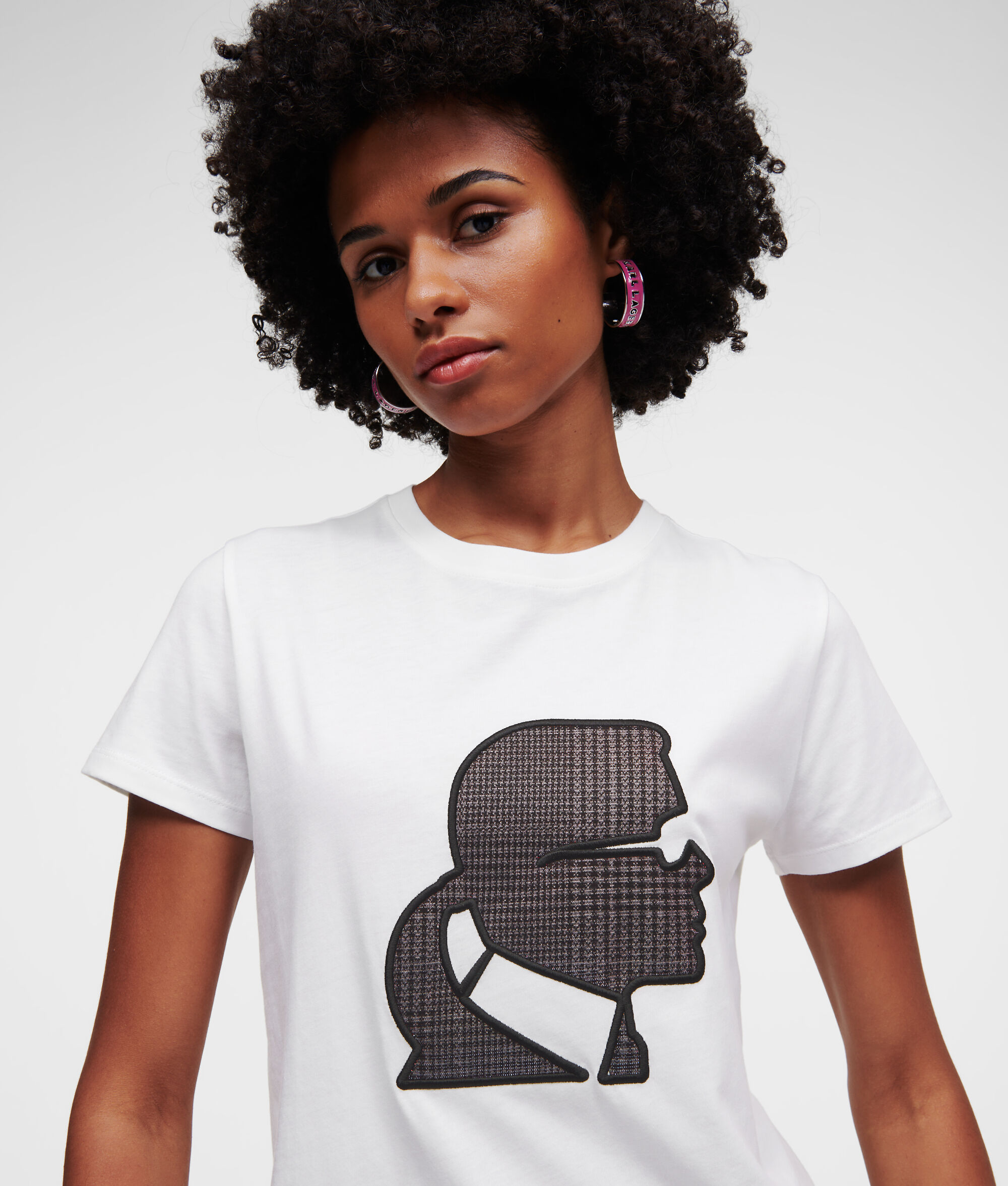 T-SHIRT À CARREAUX KARL KAMEO