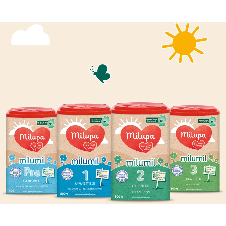 Milupa Folgemilch Milumil 2 4 x 800 g nach dem 6. Monat