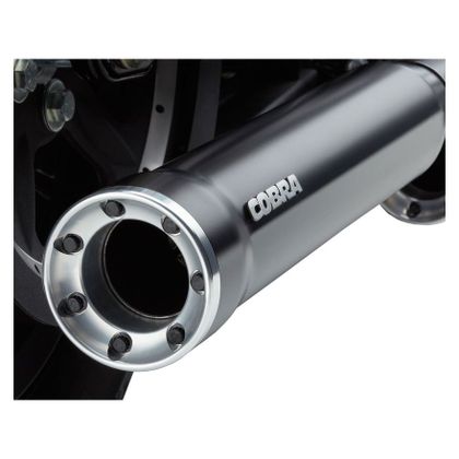 Silencieux Cobra SLIP-ON WITH RACE PRO TIPS BLACK