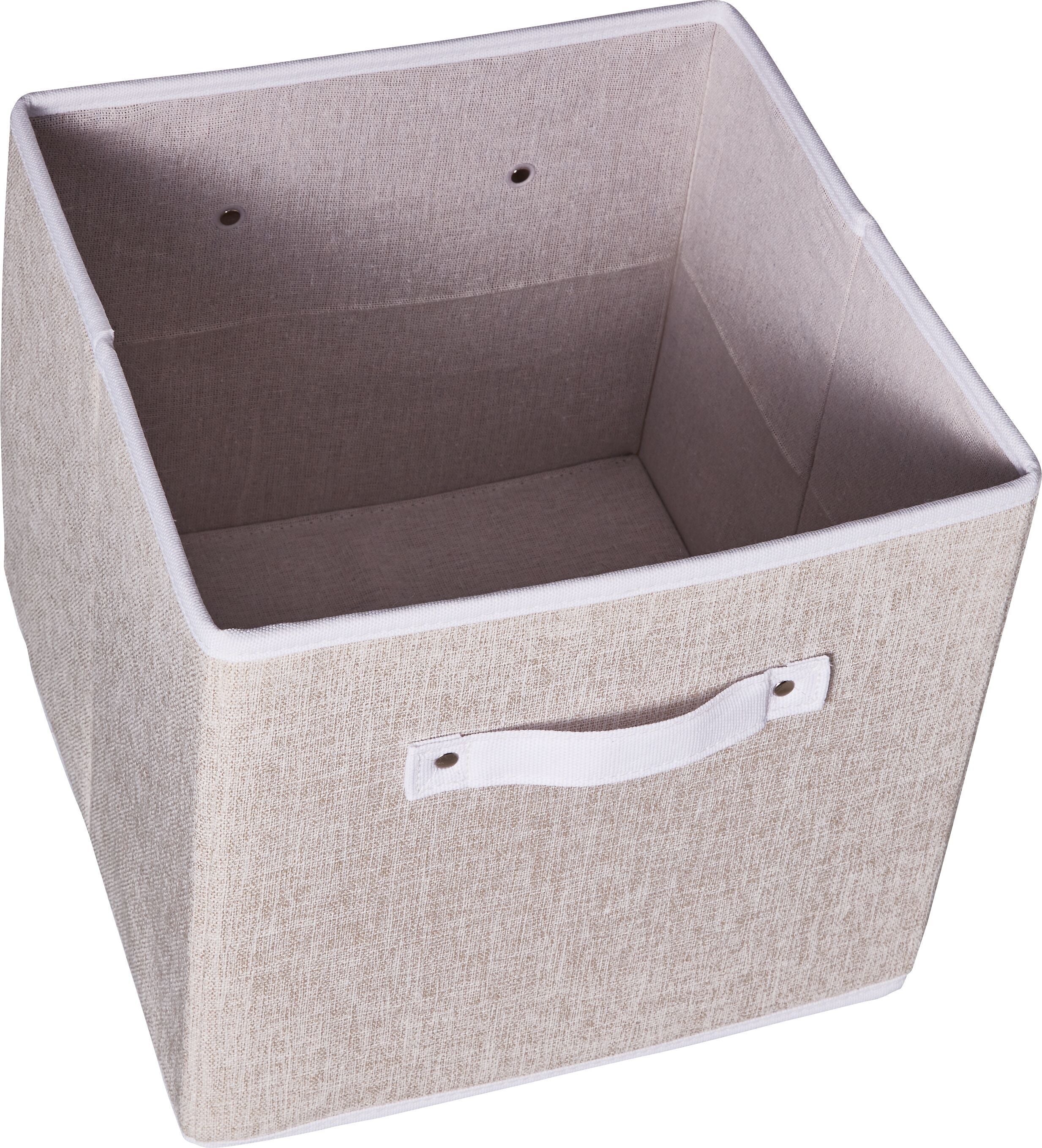 BIANCA Aufbewahrungsbox - Beige / B: 31.0 cm x T: 31.0 cm x H: 28.0 cm