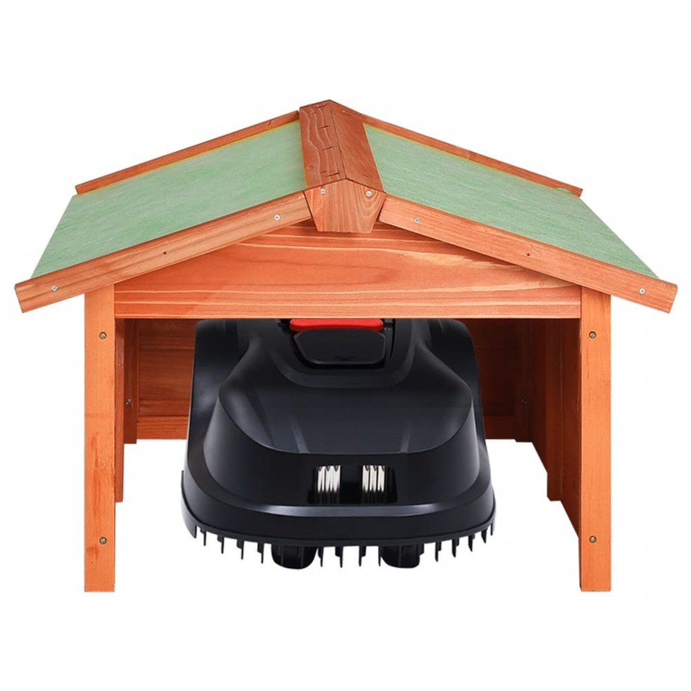 Garage de tondeuse à gazon 72x87x50 cm bois de sapin solide
