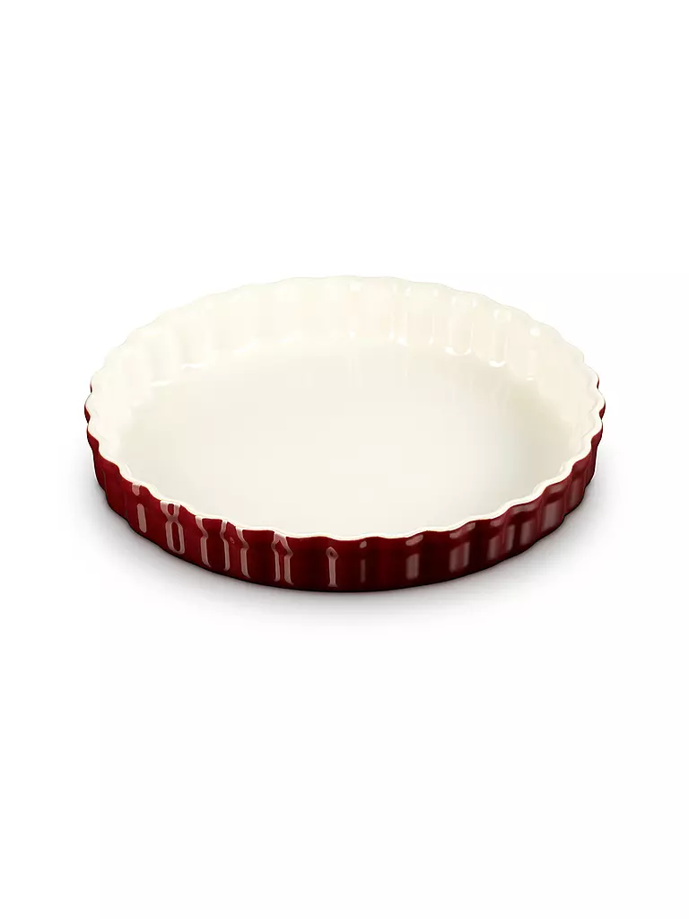 LE CREUSET Tarteform 28cm POTERIE Garnet dunkelrot