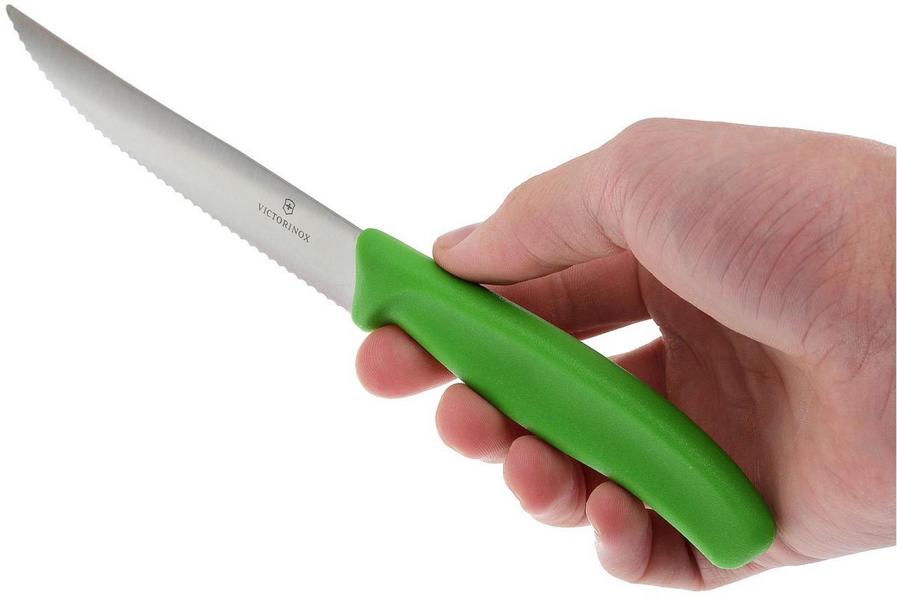 Victorinox SwissClassic pizza-/steakmes groen, set van 2, 6.7936.12L4B