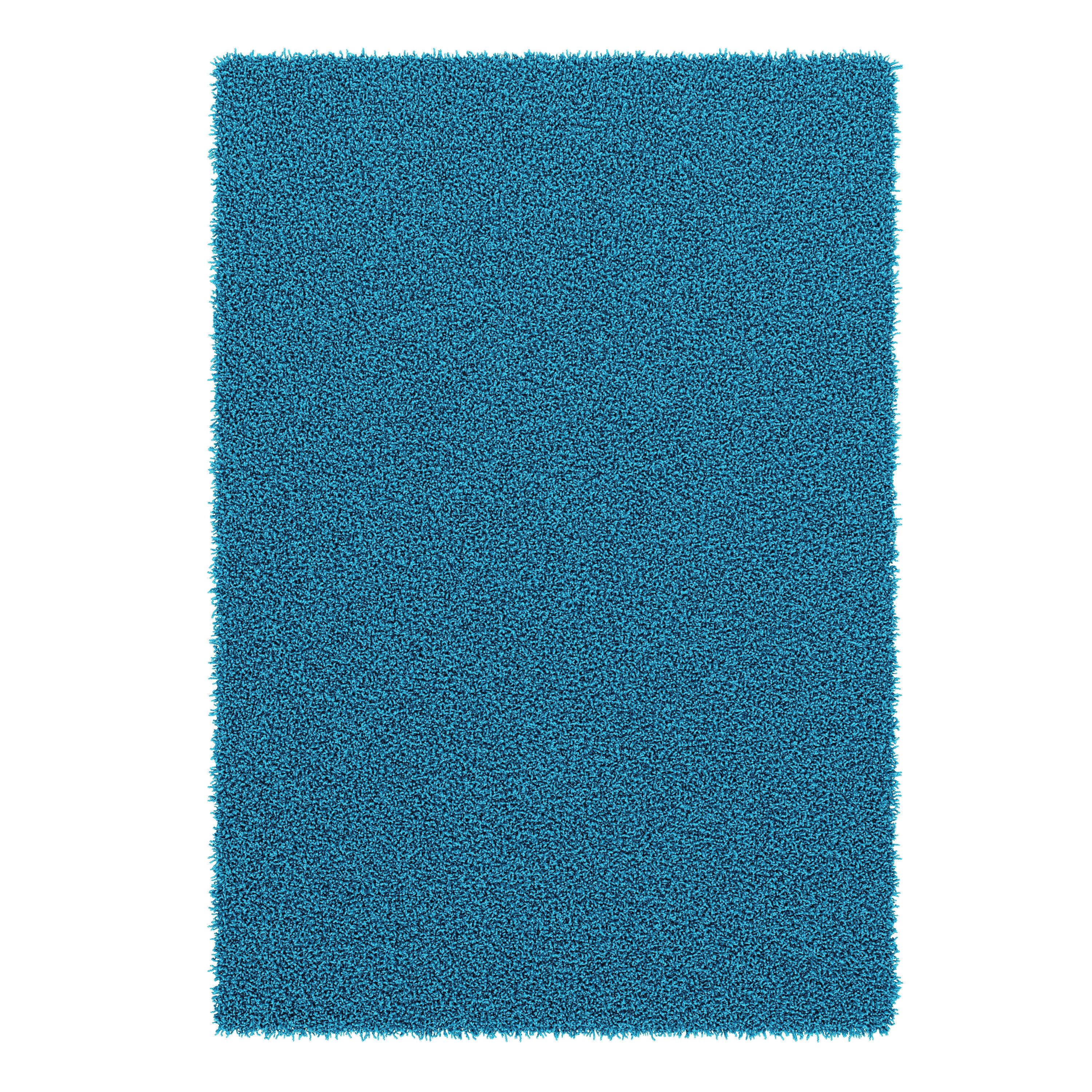 Hochflor Teppich 200 x 290 cm türkis