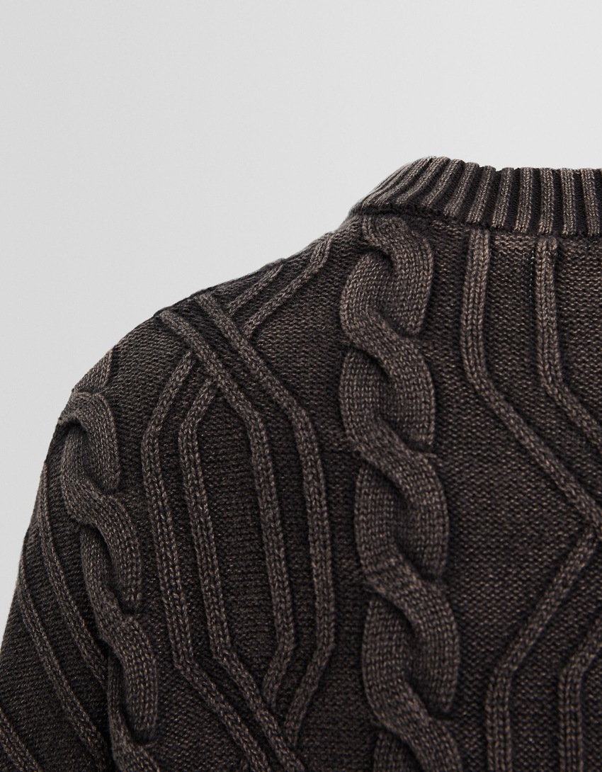 Suéter Generation Bershka oversized em tecido plano