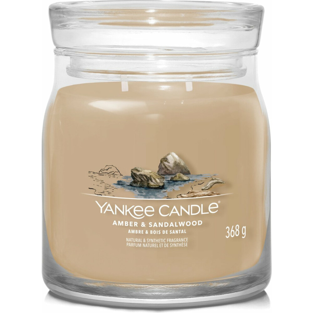 Yankee Candle Geurkaars Medium Jar Amber & Sandalwood368 gr