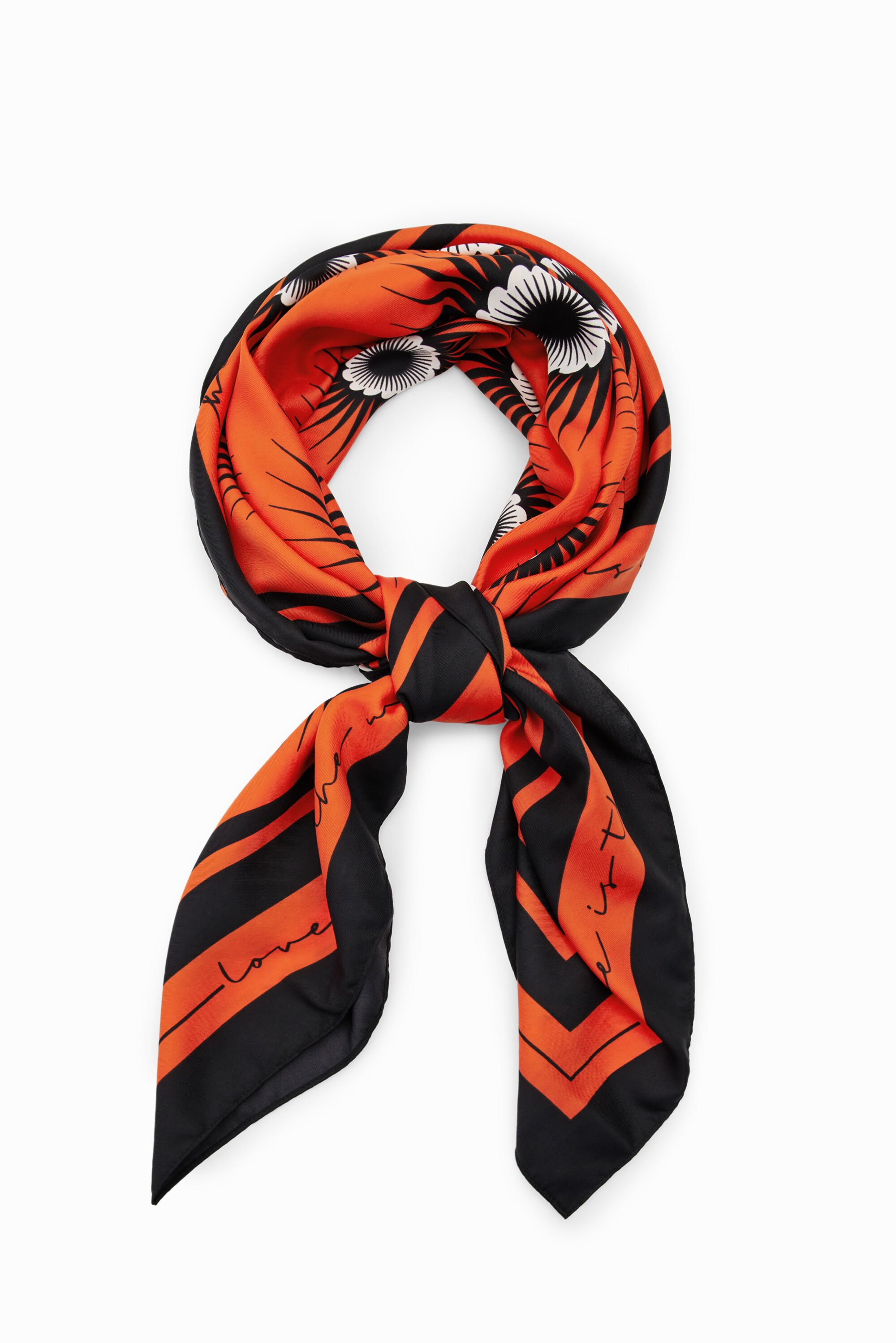 Foulard carré géométrique