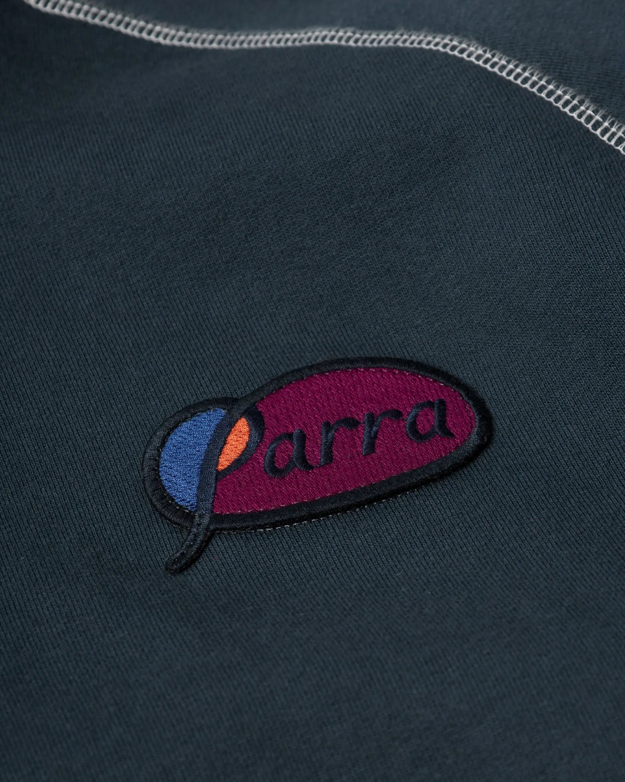 byParra Circled Script Logo Hooded Sweatshirt (Dark Blue)