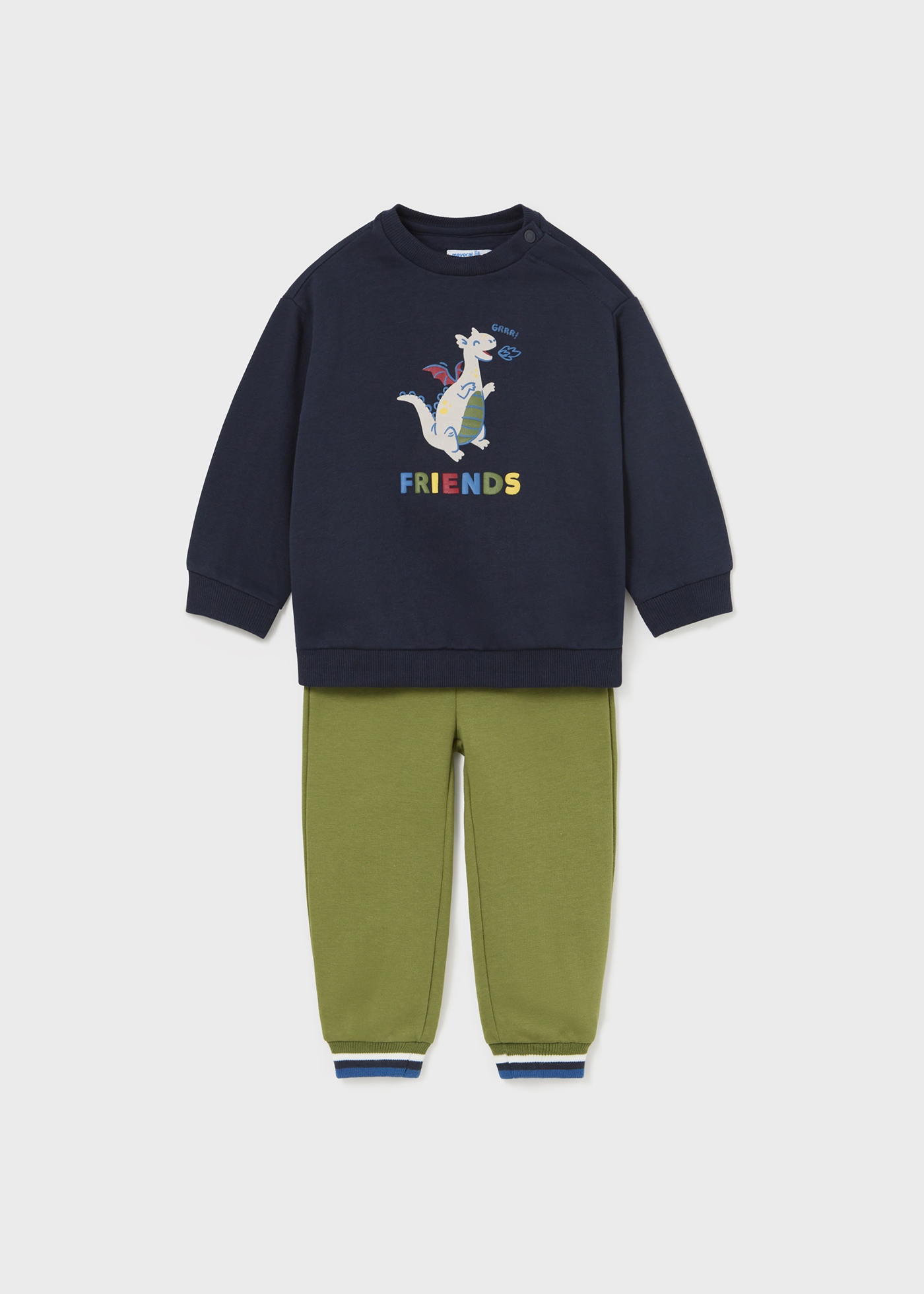 Conjunto de moletom infantil de duas peças