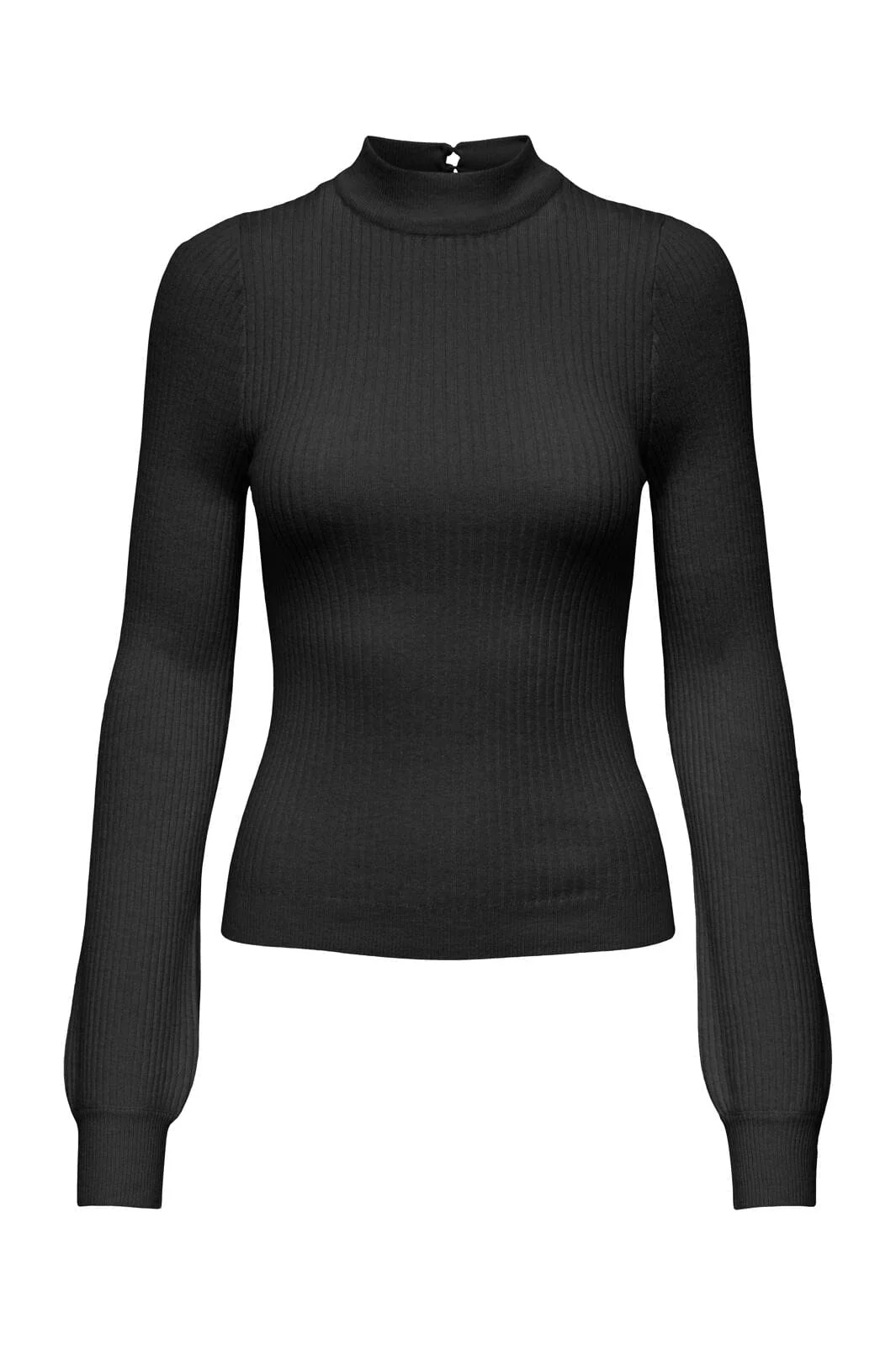 Only Onlibi Ls Rib High Neck Cc Knt 4703794 black