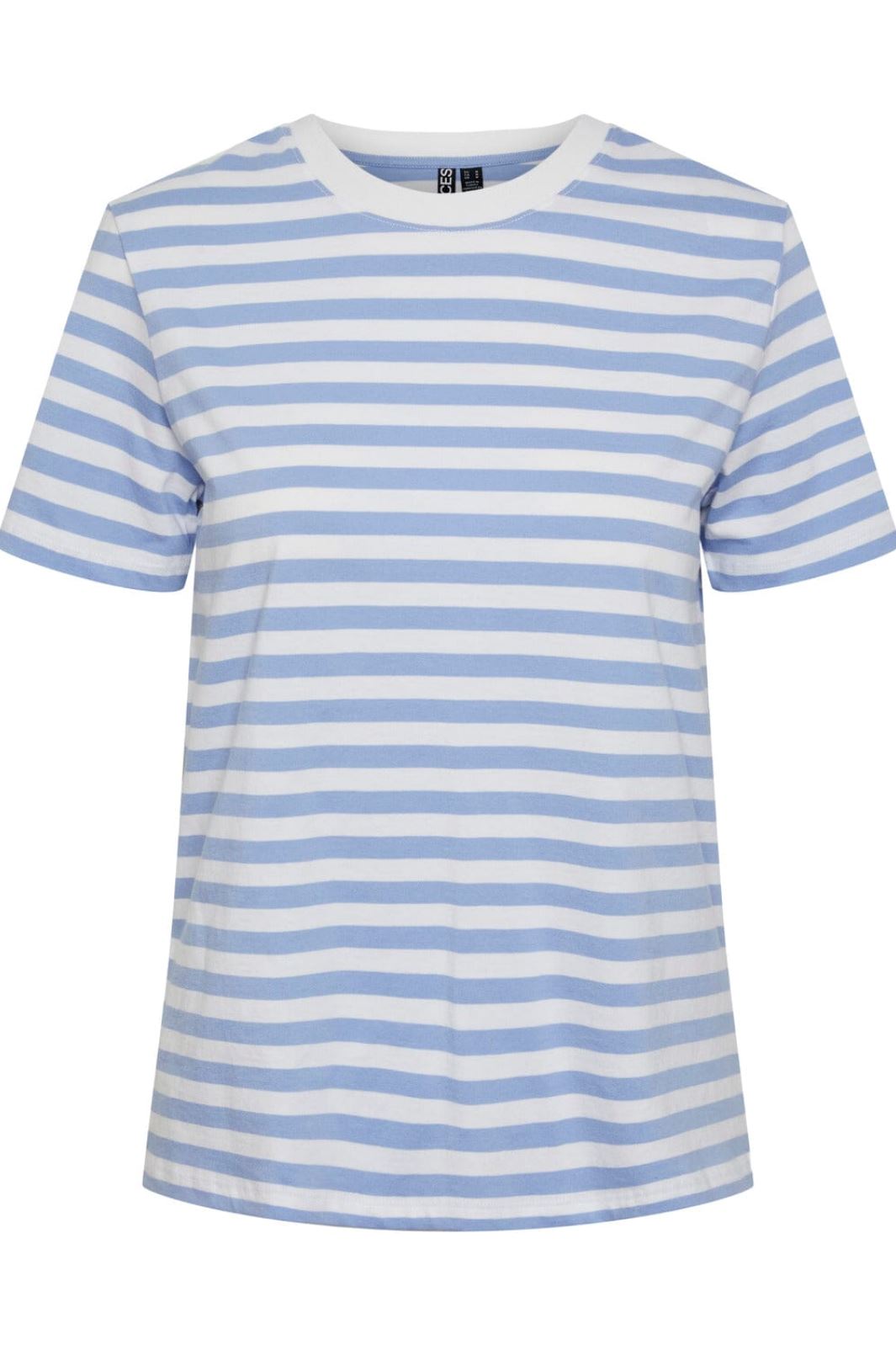 Pieces Pcria Ss Tee Stripes 4400582 hydrangea bright white