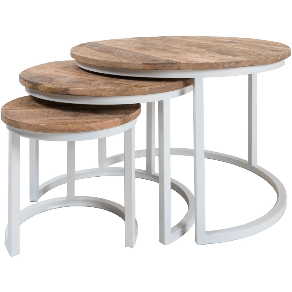 Salontafel Erjan Wit - Set van 3