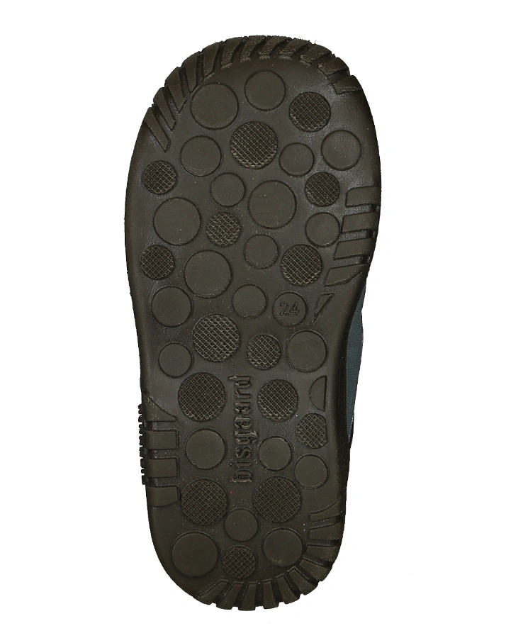 Leder-Boots TEX REFLECT mit Klett in blaugrau