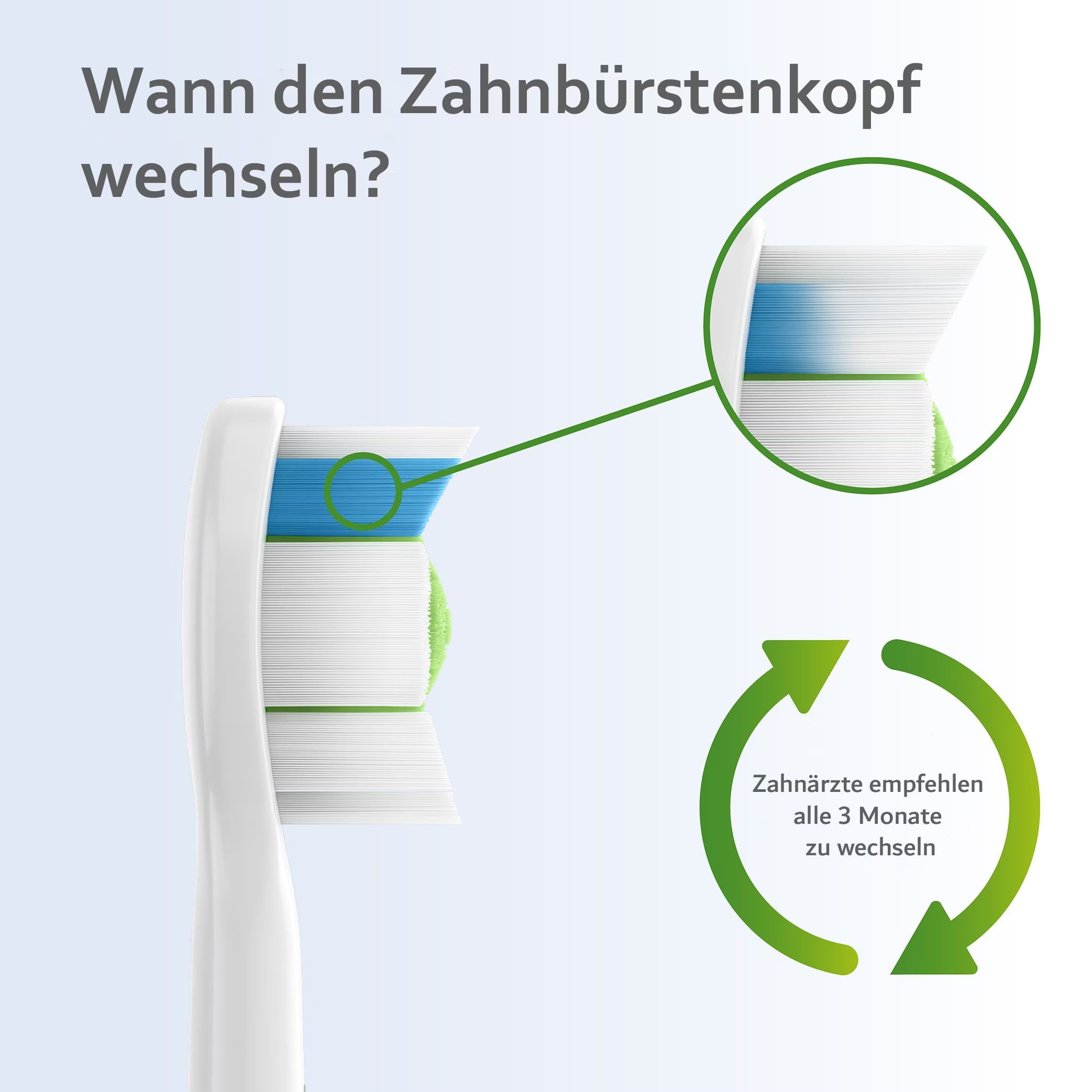 (4er Set) W2 Optimal White Ersatz Zahnbürstenkopf für Philips Sonicare Elektrische Zahnbürsten (HX6064/11) - Schwarz