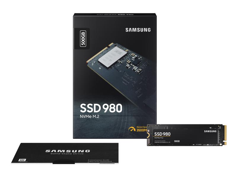 Samsung SSD 980 M.2 2280 NVMe 500 GB 500 GB SSD von Samsung in M.2 2280 Formfaktor