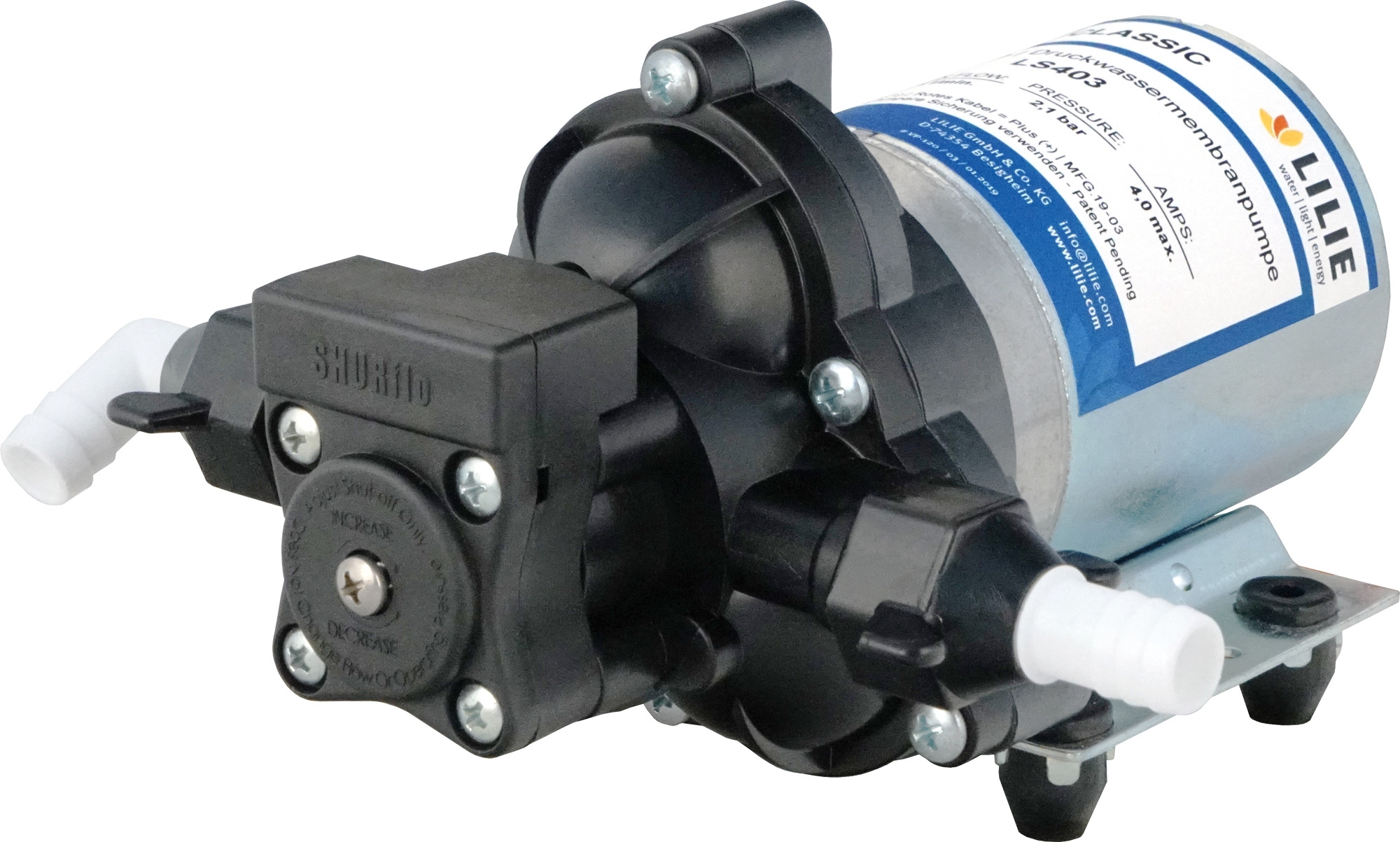 Lilie Druckwasserpumpe Classic 12V / 10,6 Liter pro min