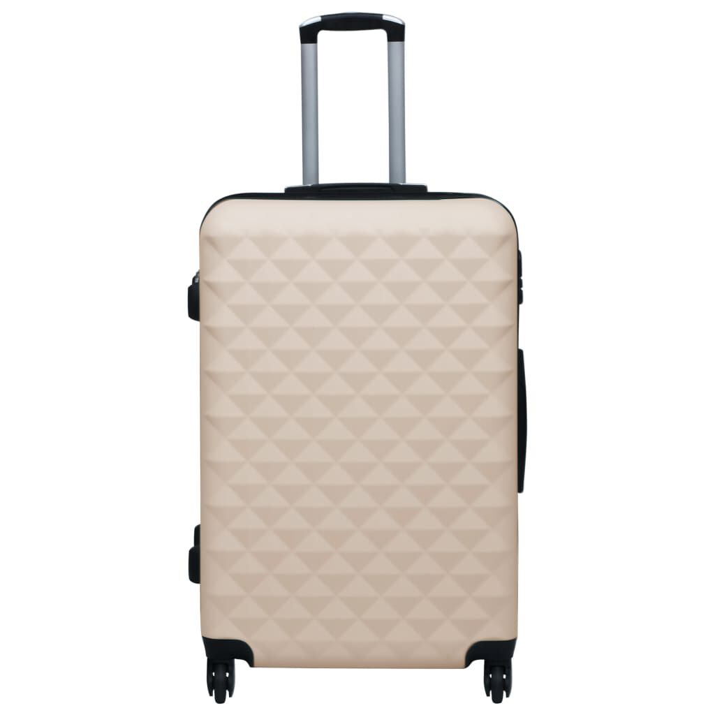 vidaXL Harde koffer met wielen, goud, ABS
