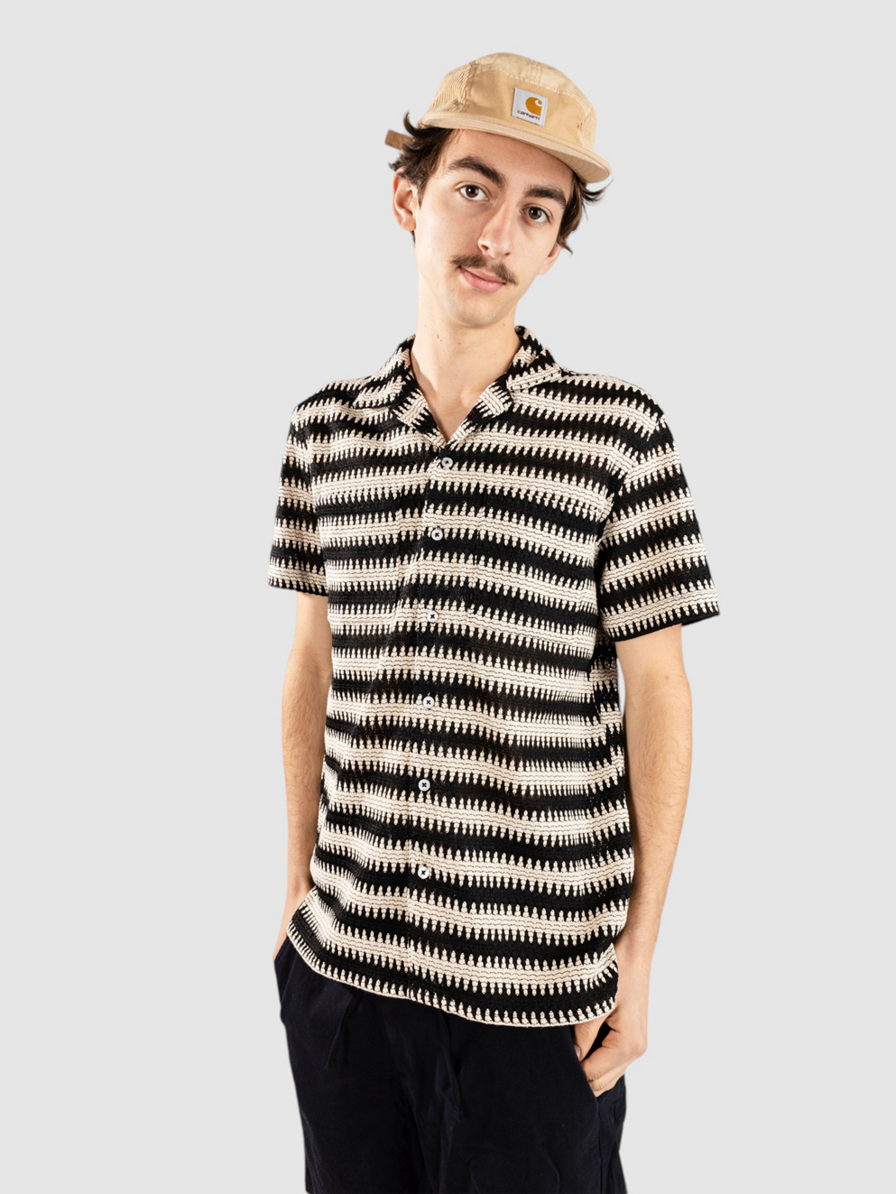 Anerkjendt Akkurt Struc Stripe Shirt tofu