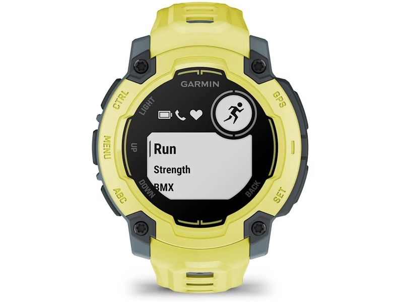 GARMIN Sportuhr Instinct E Lime 45 mm Multisportuhr für In- und Outdoor mit Silikon-Wechselarmband 22 mm