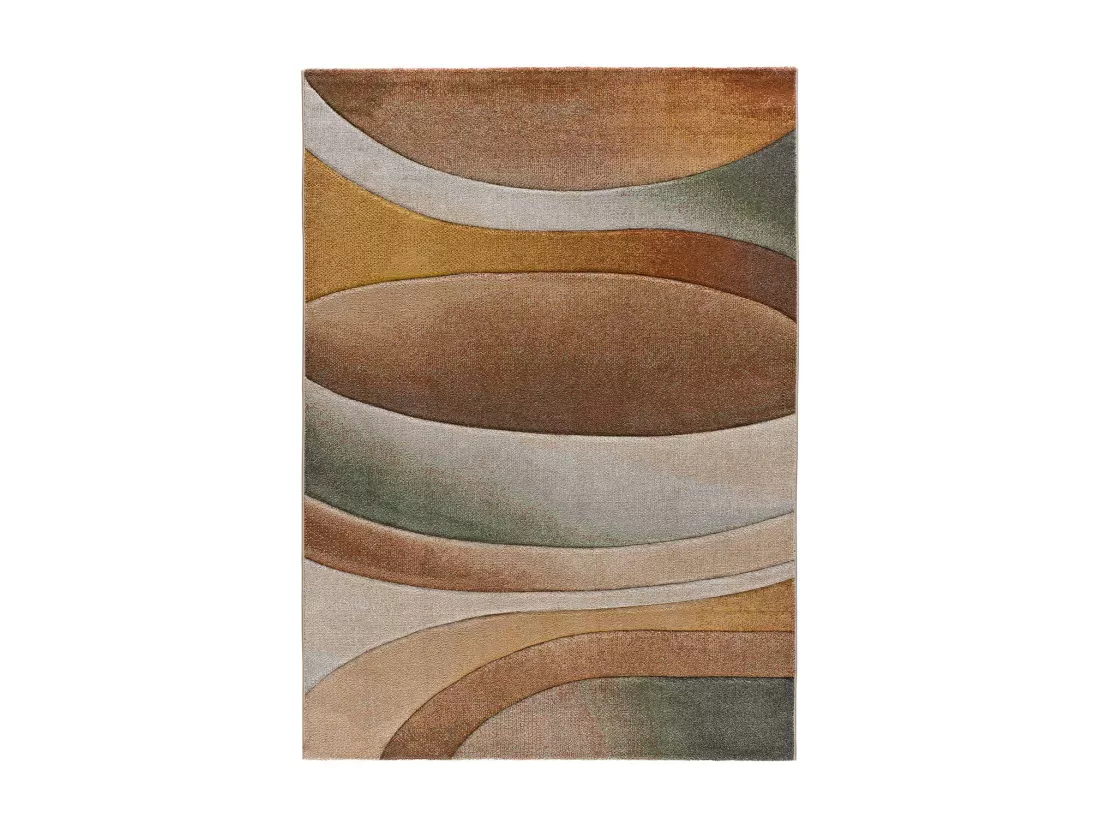 Tapis intérieur - abstrait - multicolore - 140 x 200 cm - SORA