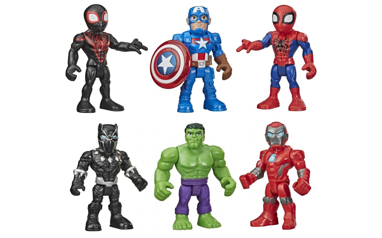 Super Hero Adventures Heldenteam 6 Marvel Figuren
