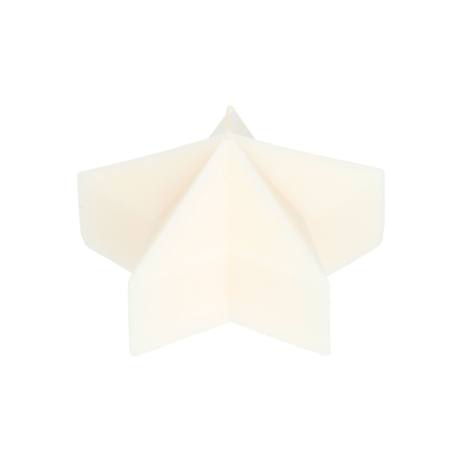 Vormkaars, ster groot, offwhite, Ø12 X 6,3 cm