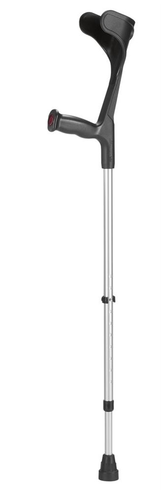 Ossenberg Krücke alu/schwarz Hartgriff 140kg 1 Paar