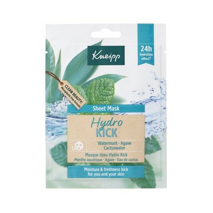 Masque tissu Hydro Kick x1 Menthe aquatique Kneipp
