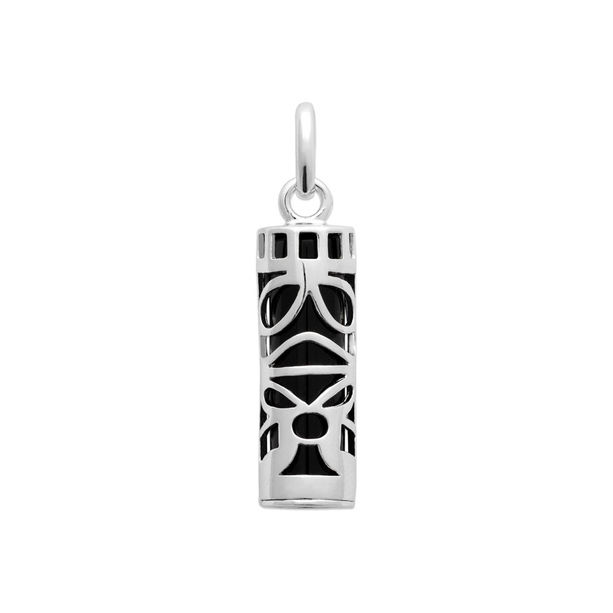 Pendentif Brillaxis Tiki argent