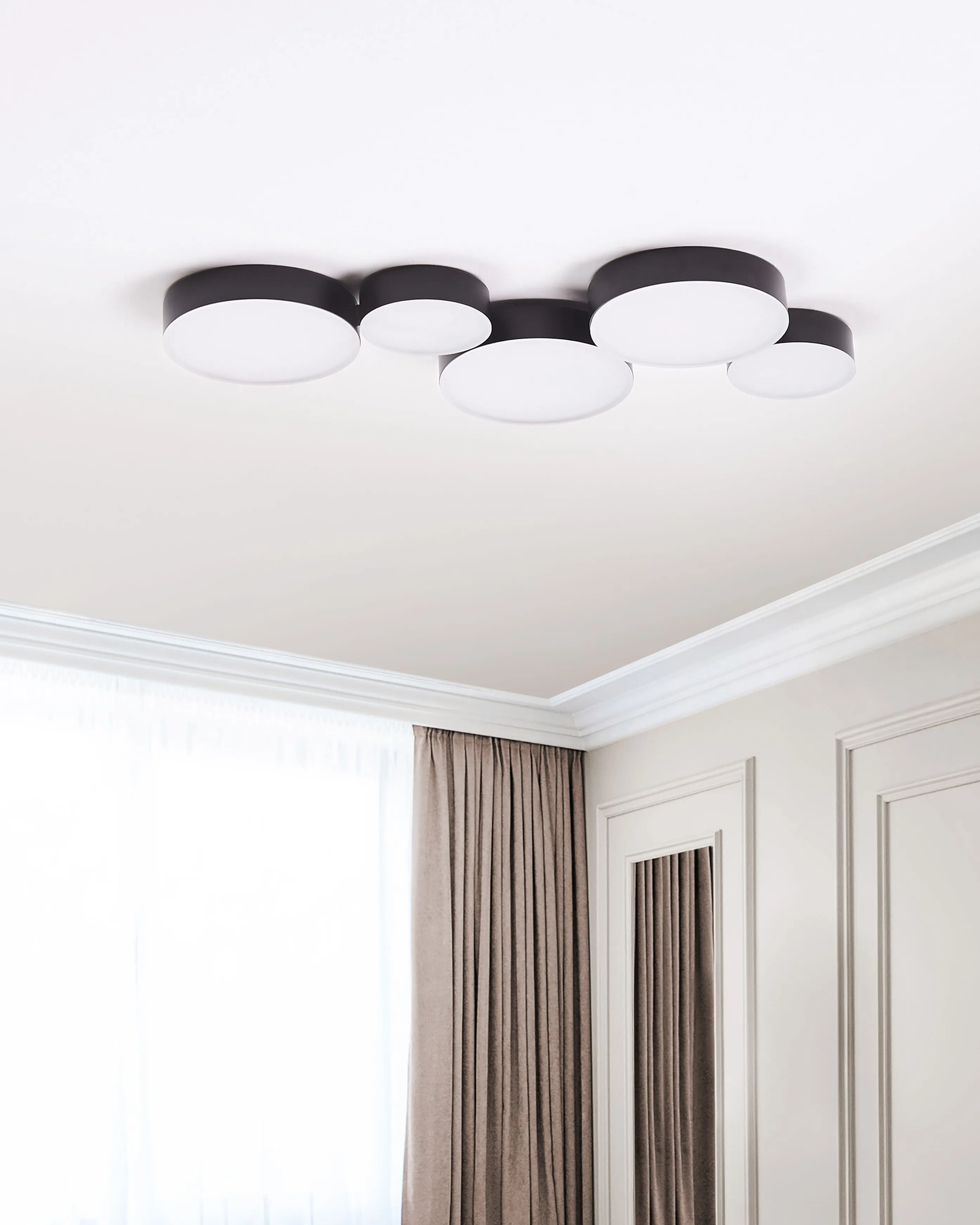 LED plafondlamp LUGA Metaal Zwart