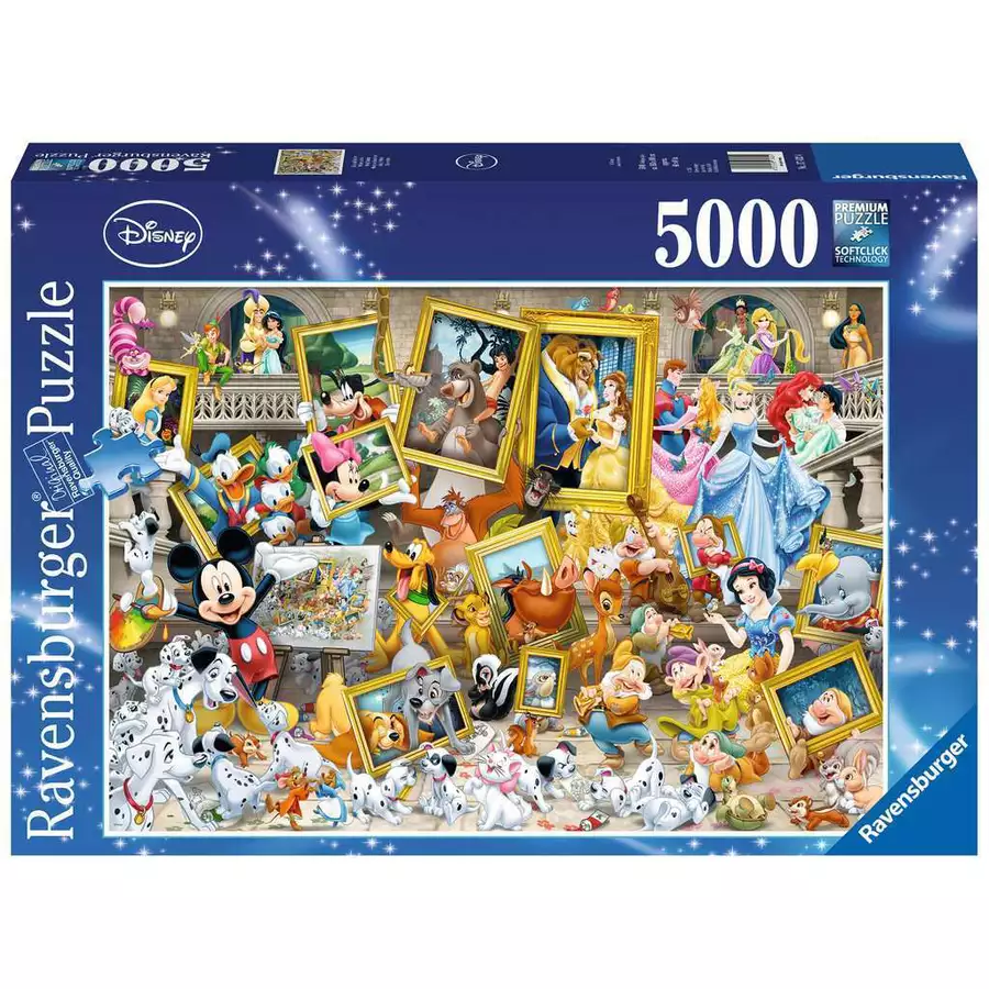 Ravensburger Micky als Künstler bunt
