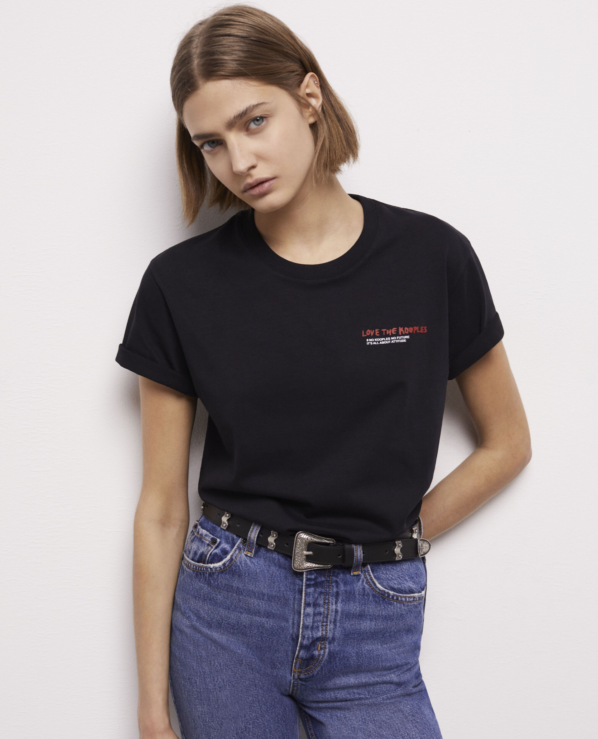 T-shirt I Love Kooples noir