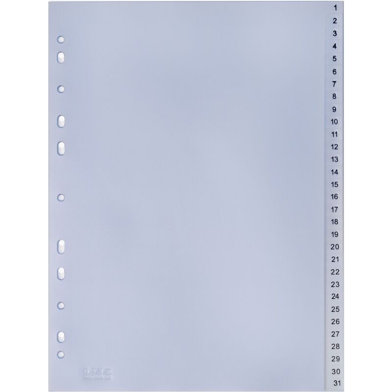 HWB Register transparent, A4, 1-31