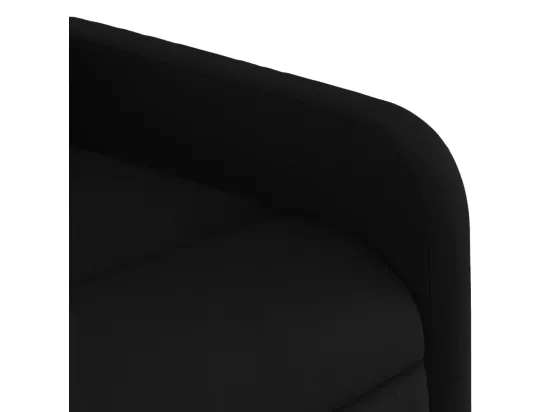 Fauteuil massant inclinable électrique Noir Tissu
