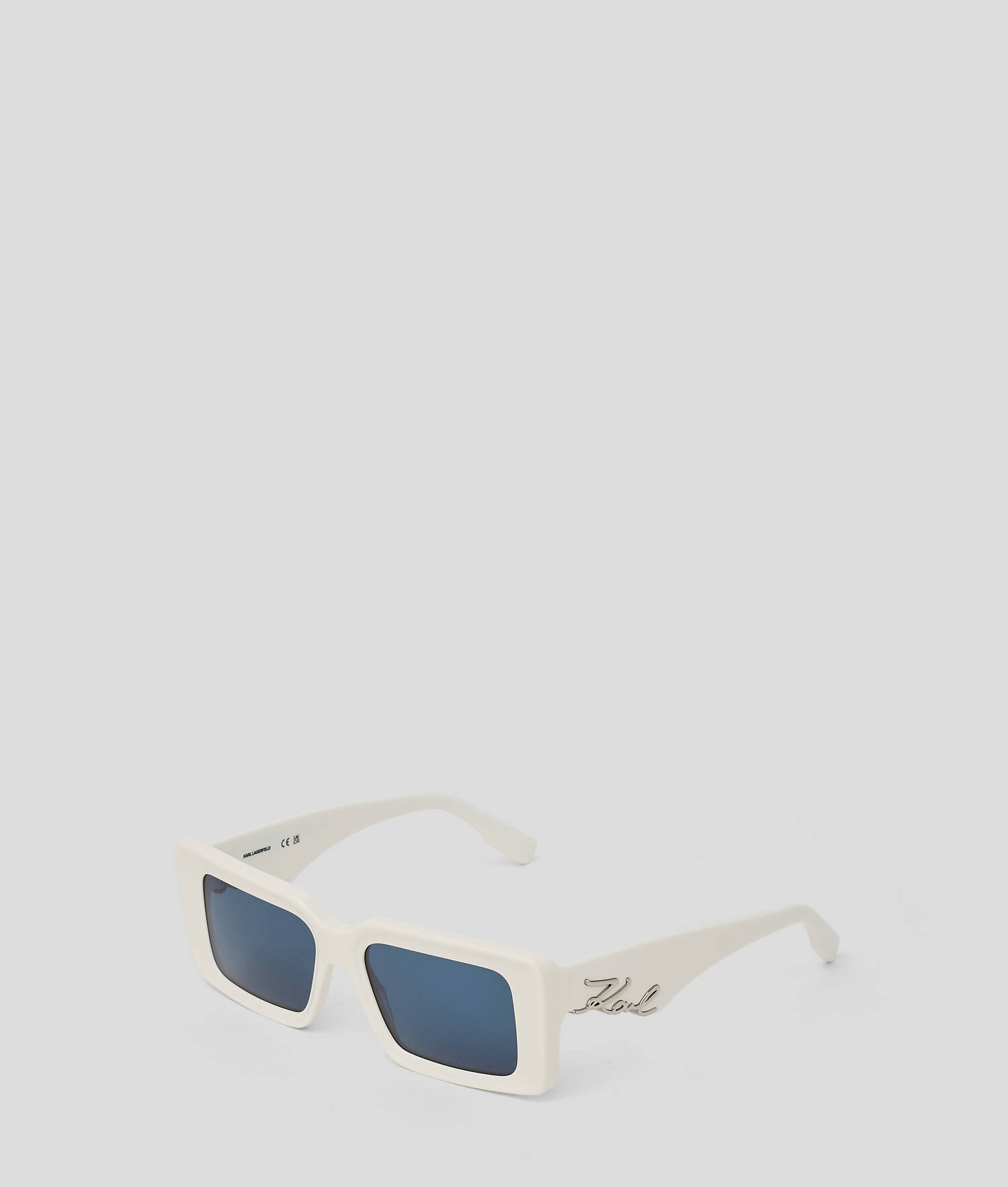 LUNETTES DE SOLEIL AVEC LOGO DÉCOUPÉ KARL SIGNATURE - Blanc