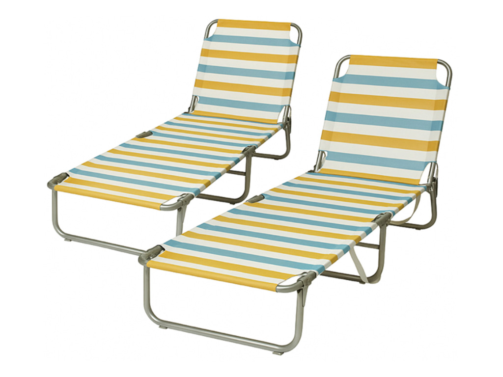 HEM opvouwbaar aluminium ligbed - Set van 2