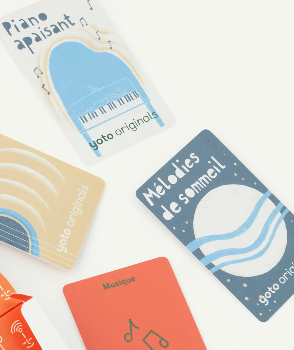 YOTOPACK DE 4 CARTES AUDIO MUSIQUE POUR S'ENDORMIR