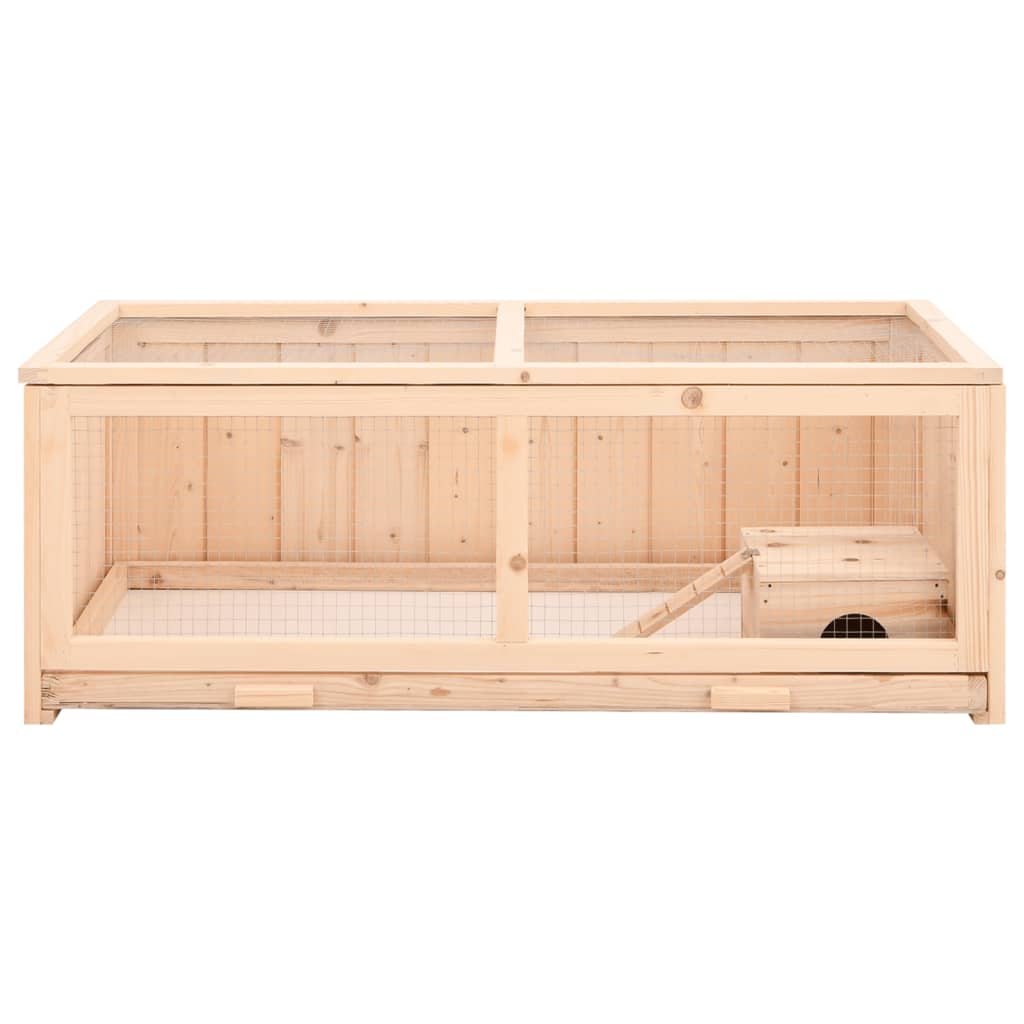 gaiola para hamster vidaXL em madeira maciça de abeto, 104x52x38 cm