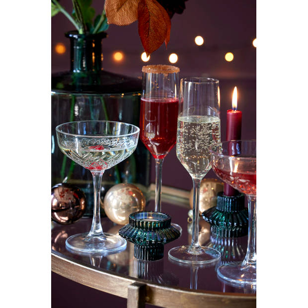 Blokker champagne glazen Luxe - 21 cl - set van 4