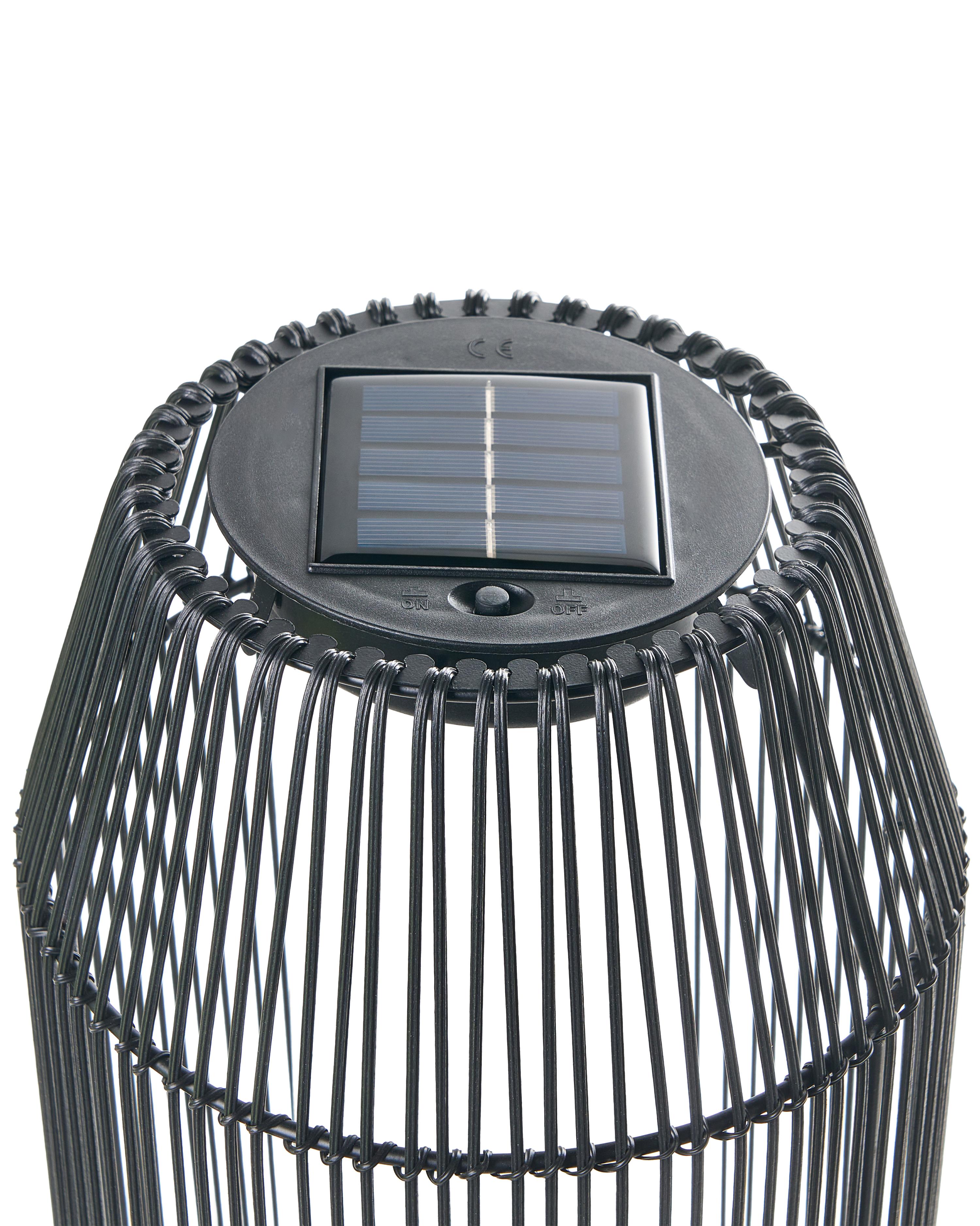 Lantaarn op zonne-energie DONGWE 70 cm Zwart