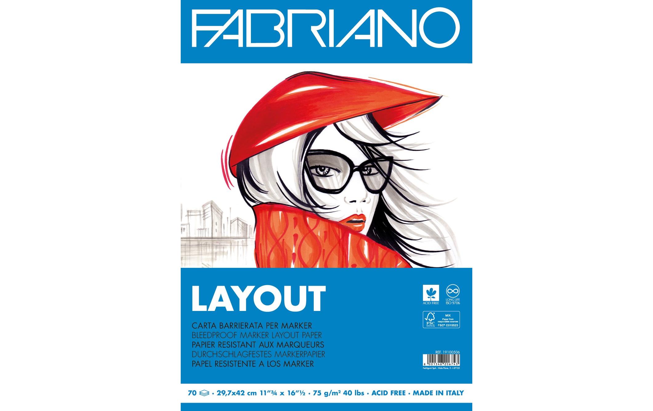 Zeichenblock Layout A3, 70 BlattDurchschlagfestes Künstlerpapier