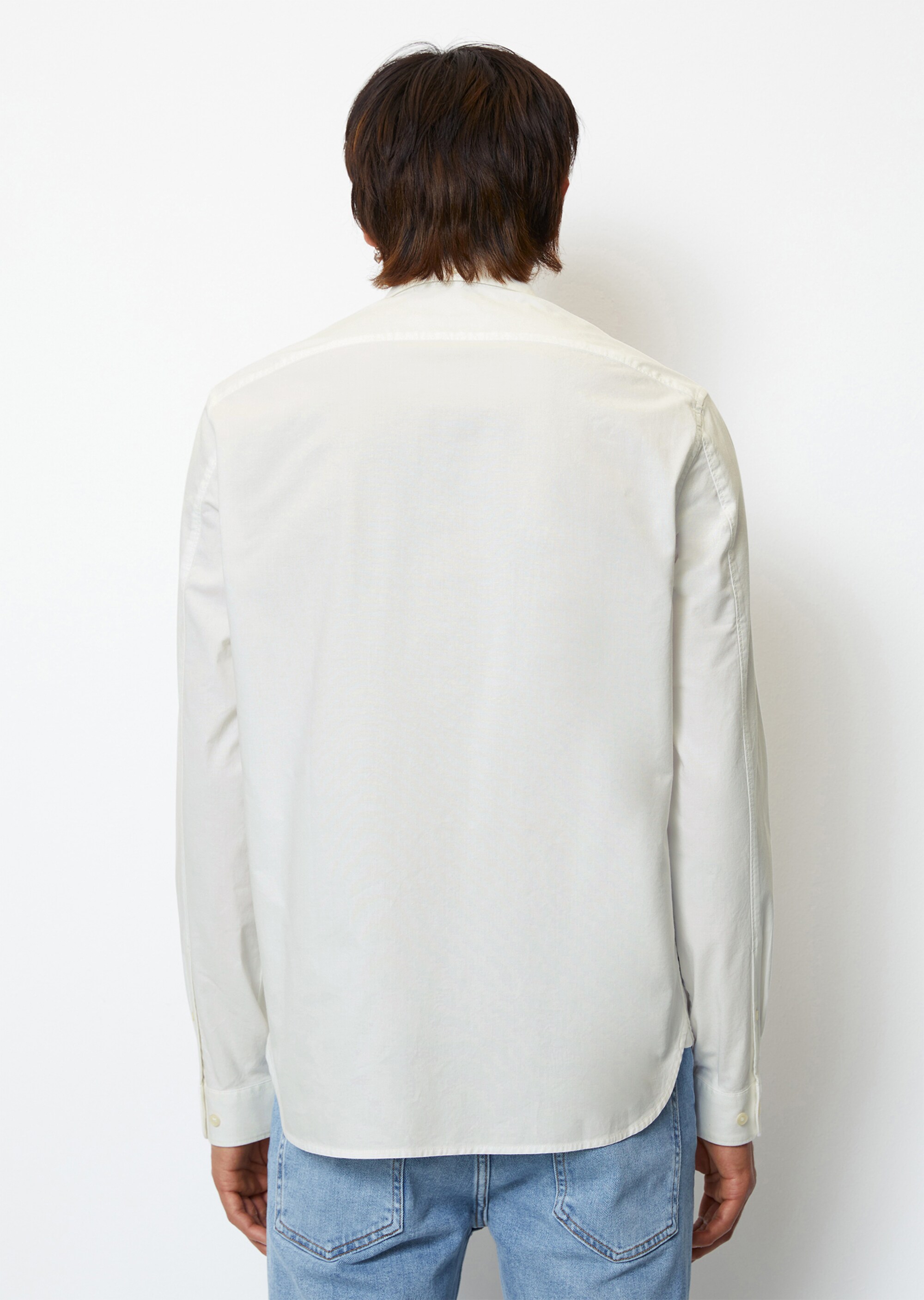 Chambray-Hemd regular mit Button-Down-Kragen