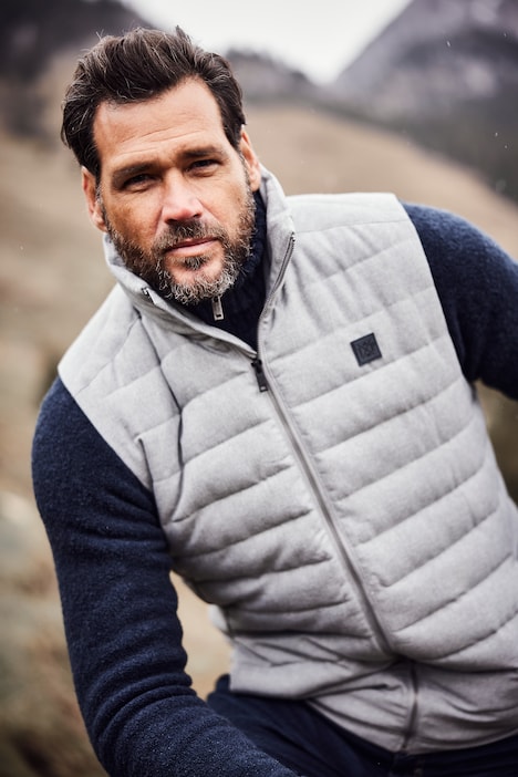 Steppweste, Outdoor, Stehkragen, Zipper