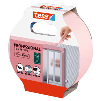 Tesa Professional Sensitive schilderstape roze 38 mm x 25 m