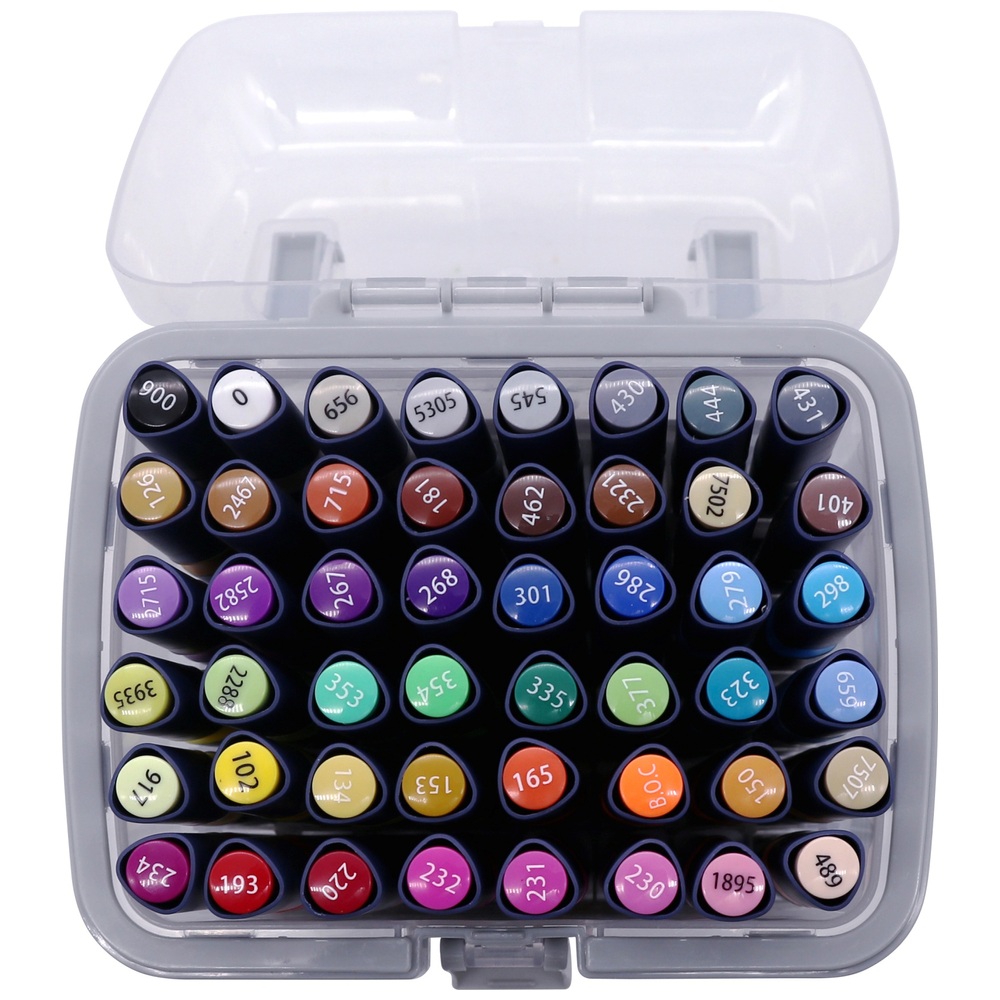 Crafty Co. Doppelspitzenmarker, 48-teilige Dose